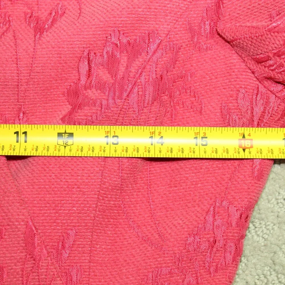 Christian Dior Women's Size 2 Vintage Pink Jacquard Blazer
